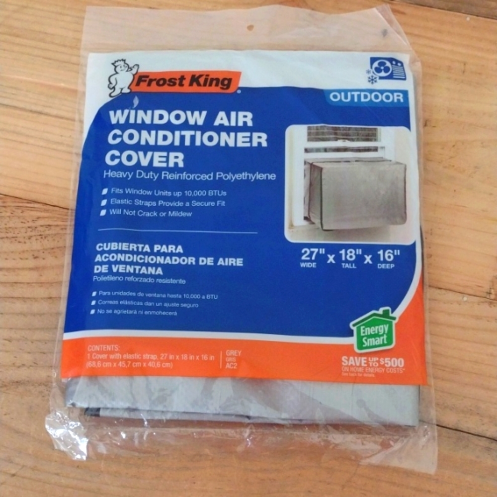 Frost King Window Air Conditioner Cover Gray Outdoor NEW